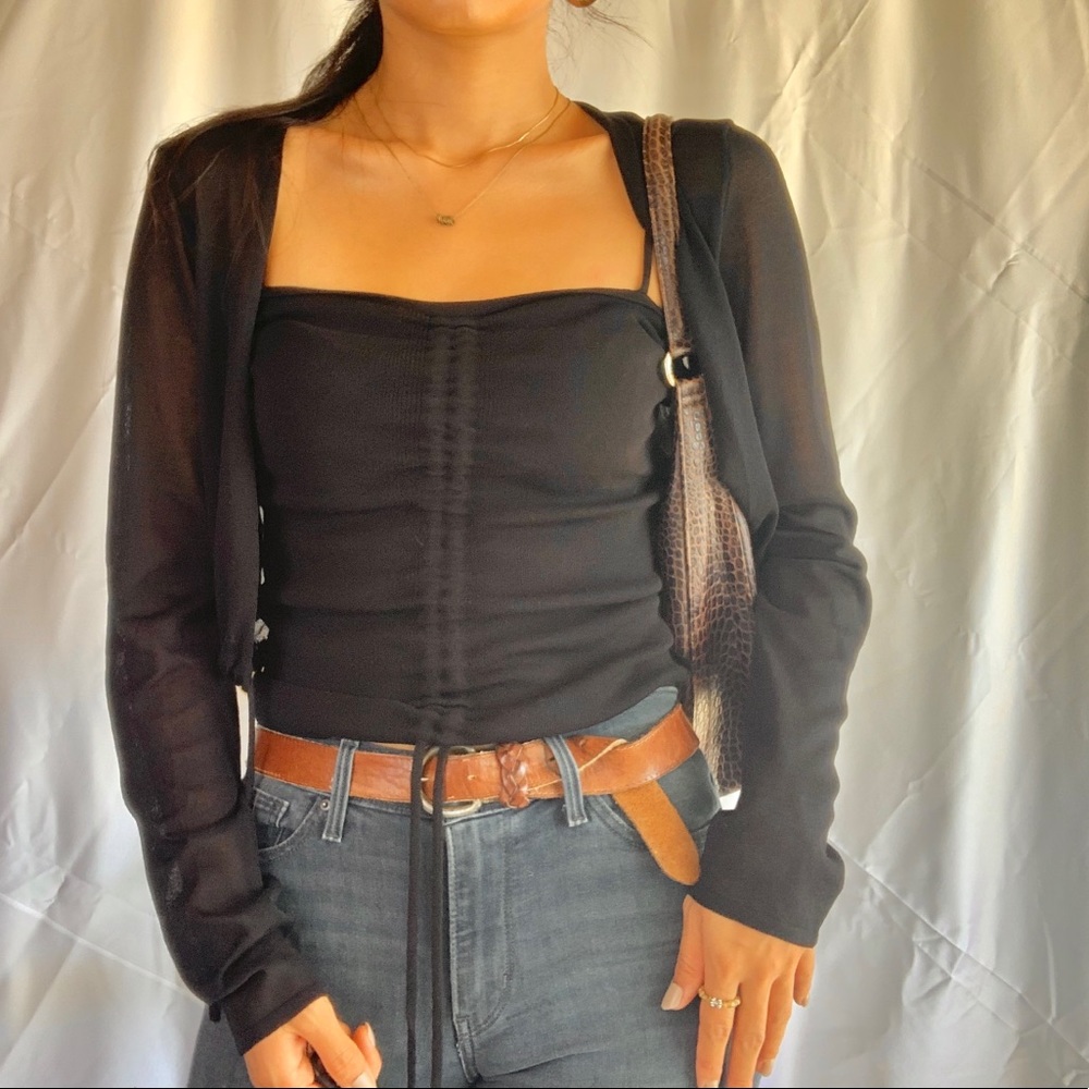 Contemporary🖤knit tank top & cardigan set